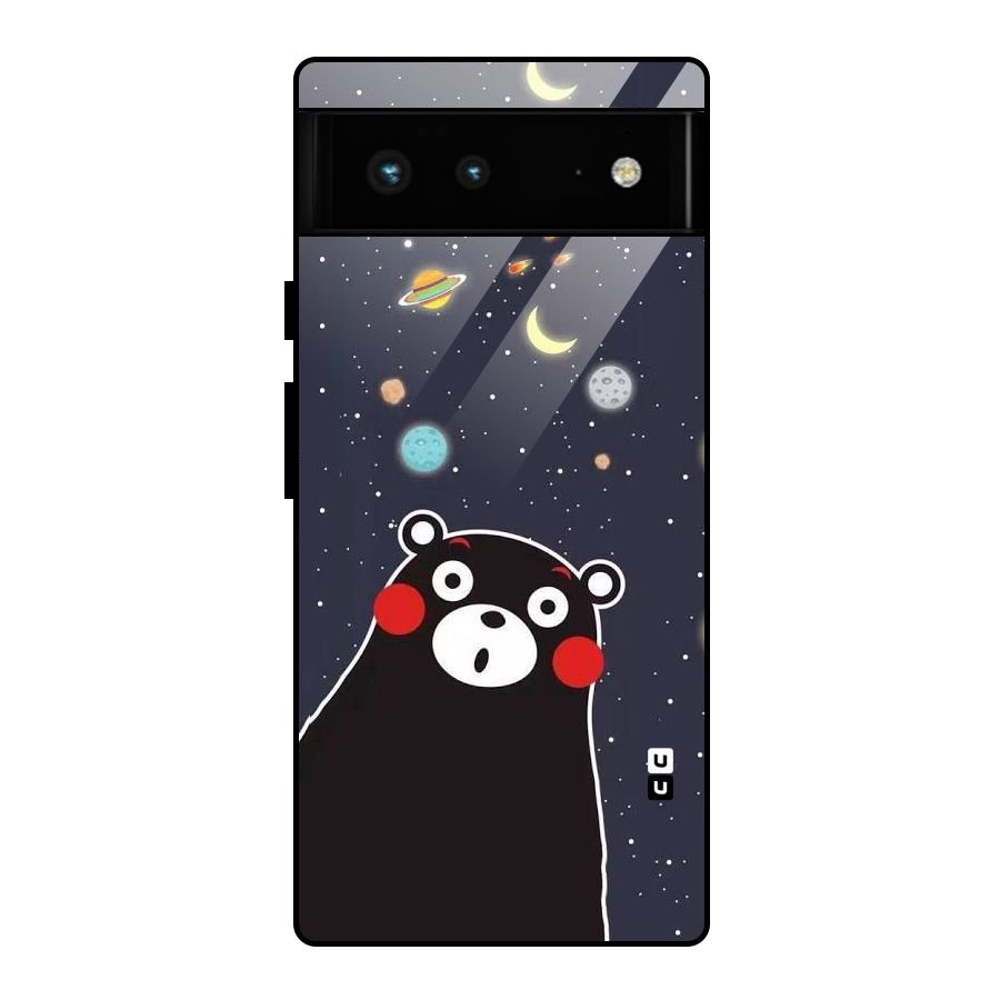 Space Bear Glass Back Case for Google Pixel 6