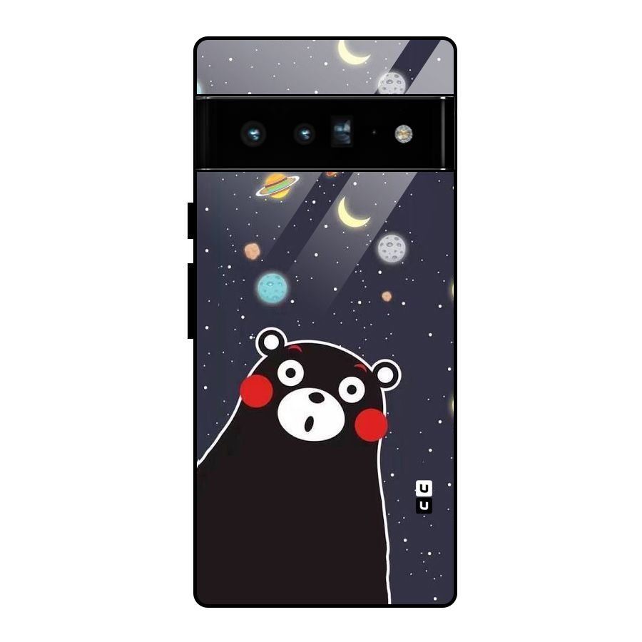 Space Bear Glass Back Case for Google Pixel 6 Pro