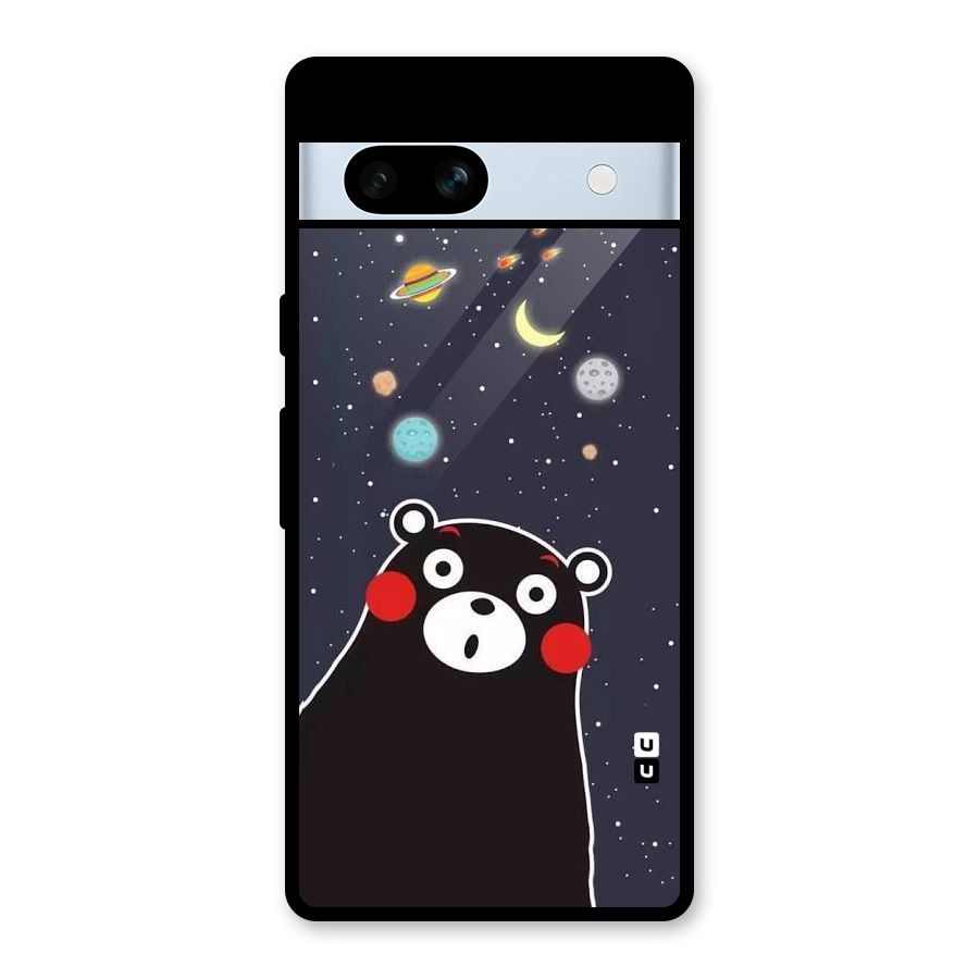 Space Bear Glass Back Case for Google Pixel 7a