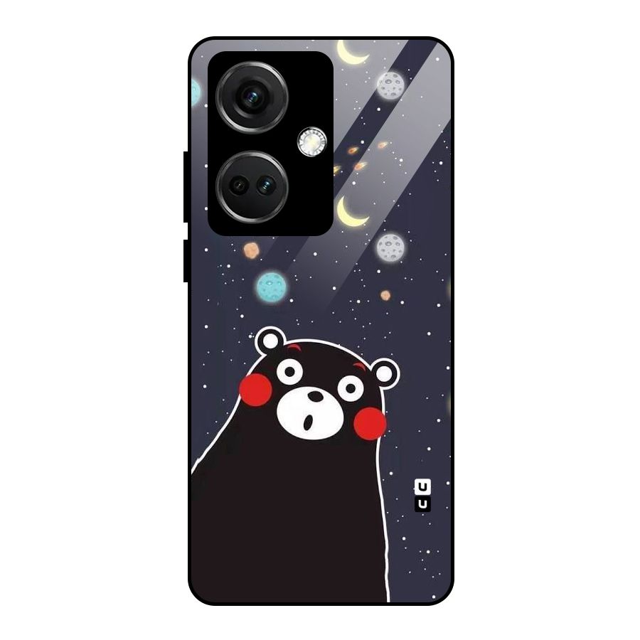 Space Bear Glass Back Case for OnePlus Nord CE 3 5G