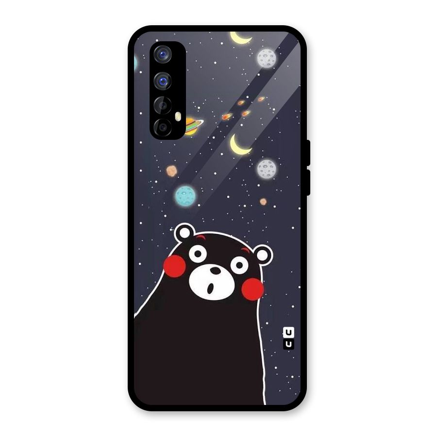 Space Bear Glass Back Case for Realme 7