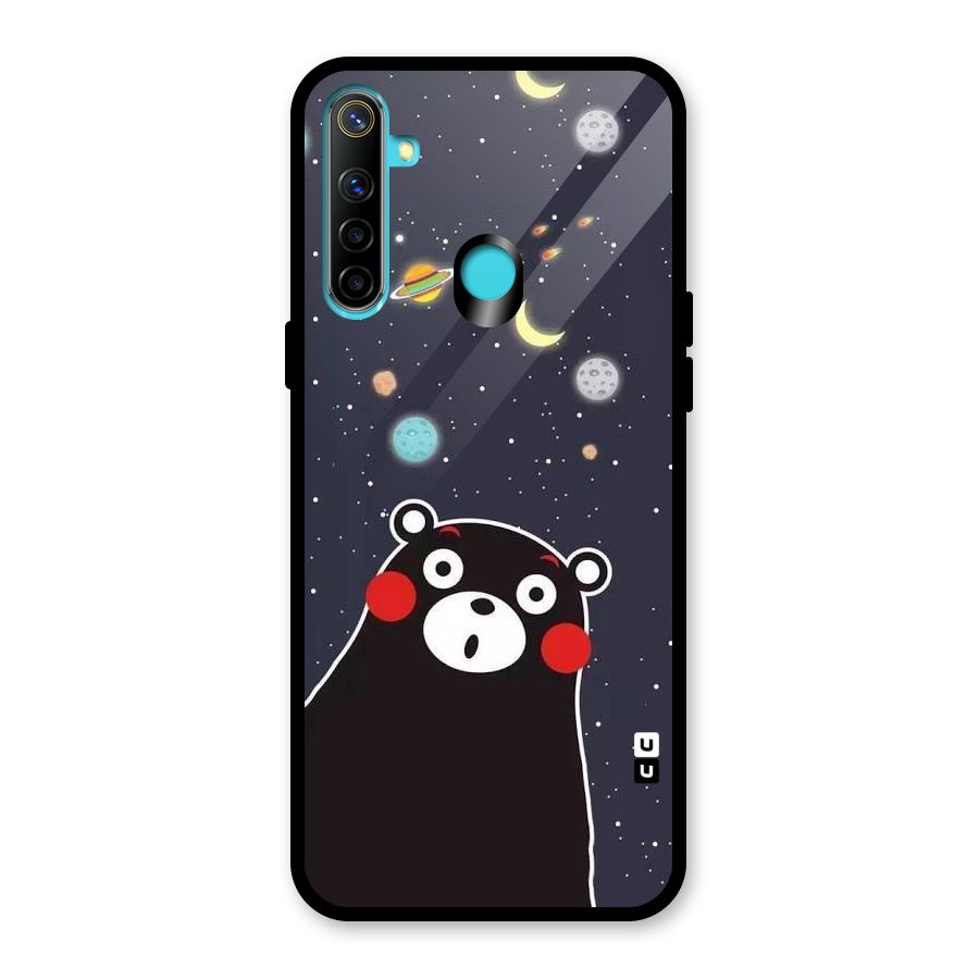 Space Bear Glass Back Case for Realme Narzo 10