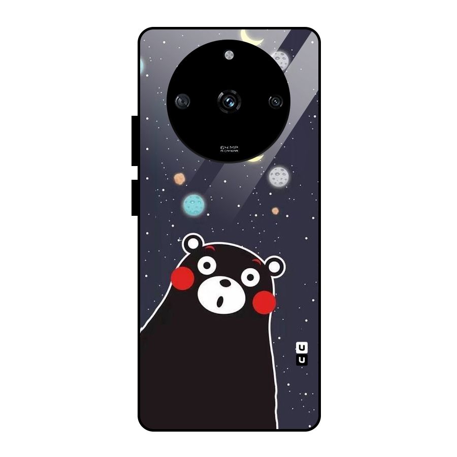 Space Bear Glass Back Case for Realme Narzo 60 5G