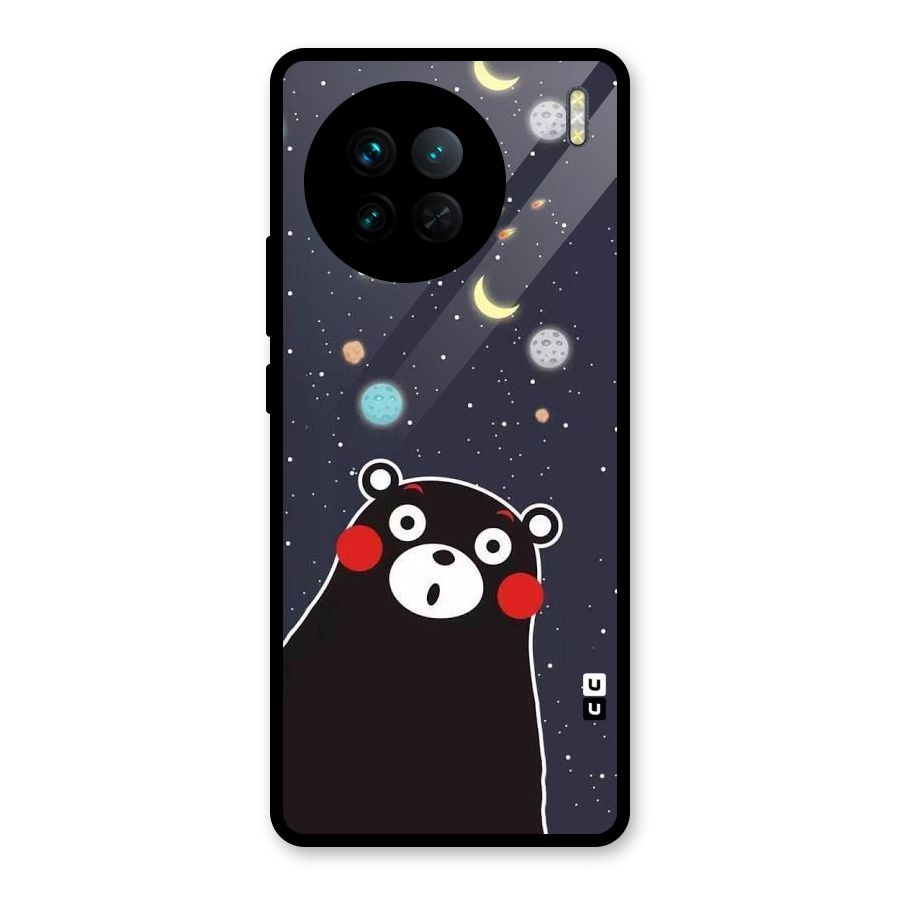 Space Bear Glass Back Case for Vivo X90