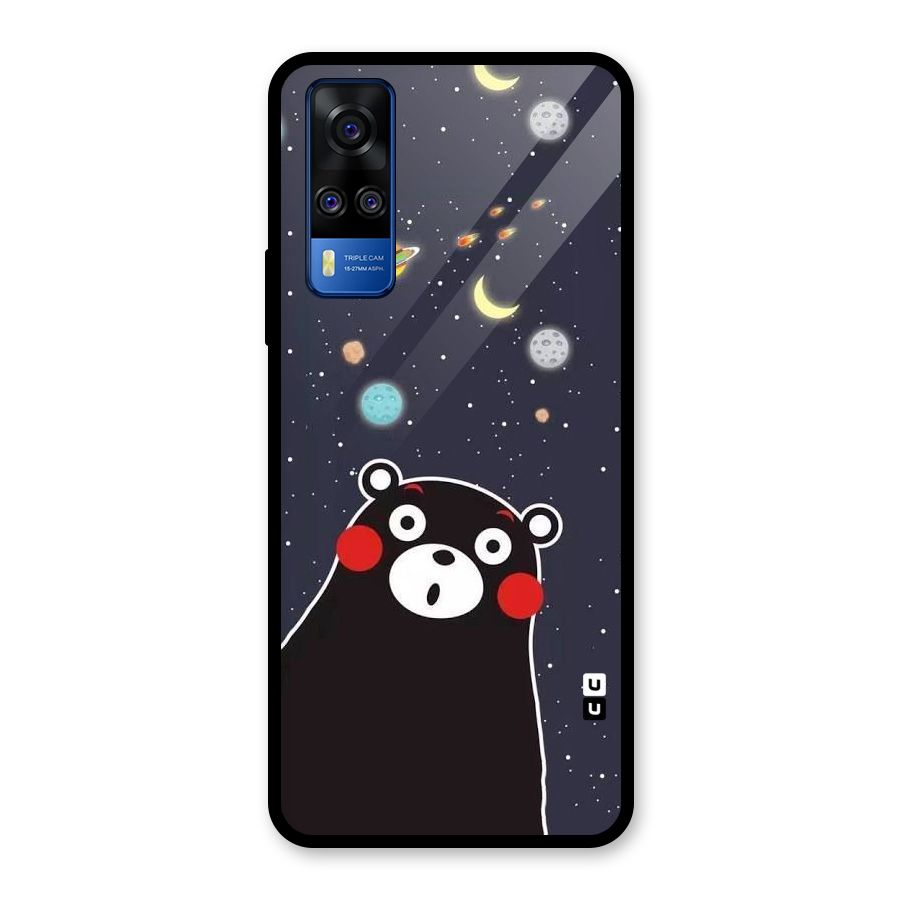 Space Bear Glass Back Case for Vivo Y31