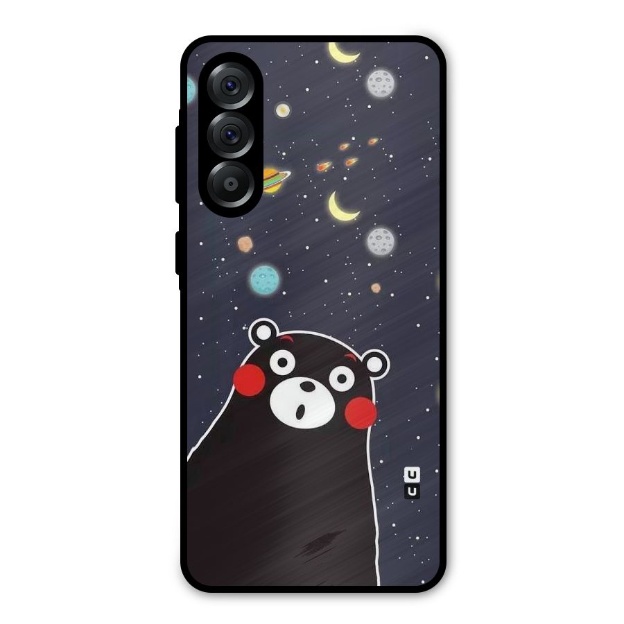 Space Bear Metal Back Case for Galaxy A36