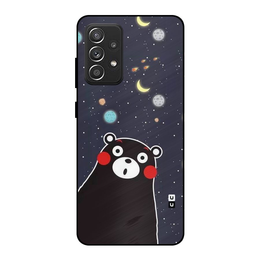 Space Bear Metal Back Case for Galaxy A52s 5G