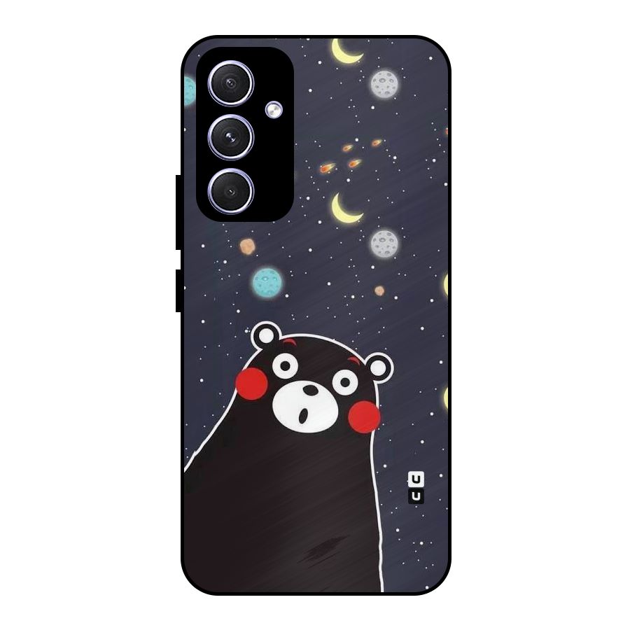 Space Bear Metal Back Case for Galaxy A54