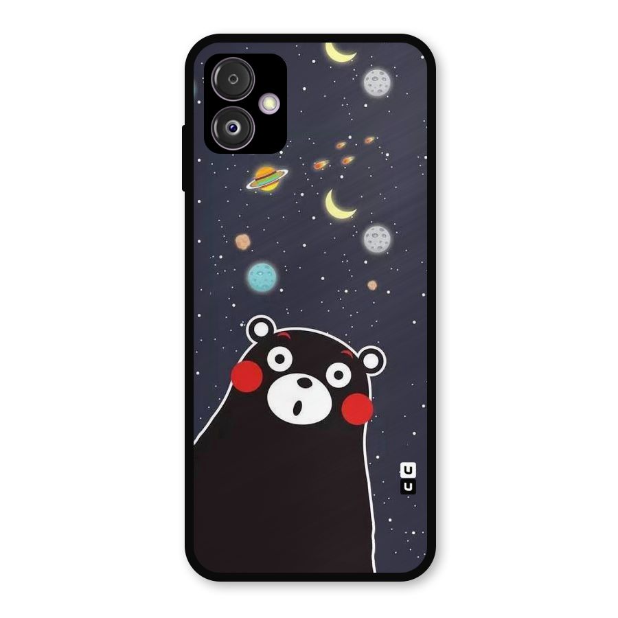 Space Bear Metal Back Case for Galaxy F14