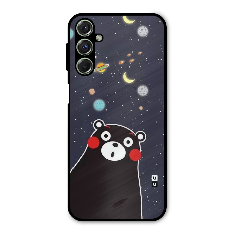 Space Bear Metal Back Case for Galaxy M34