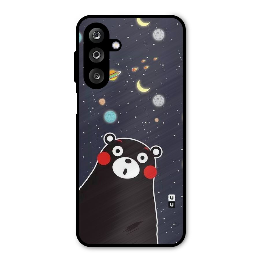 Space Bear Metal Back Case for Galaxy M36