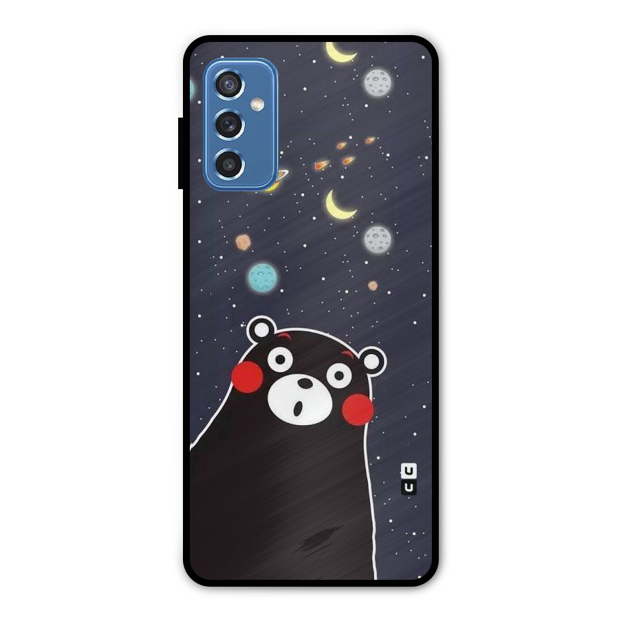 Space Bear Metal Back Case for Galaxy M52 5G