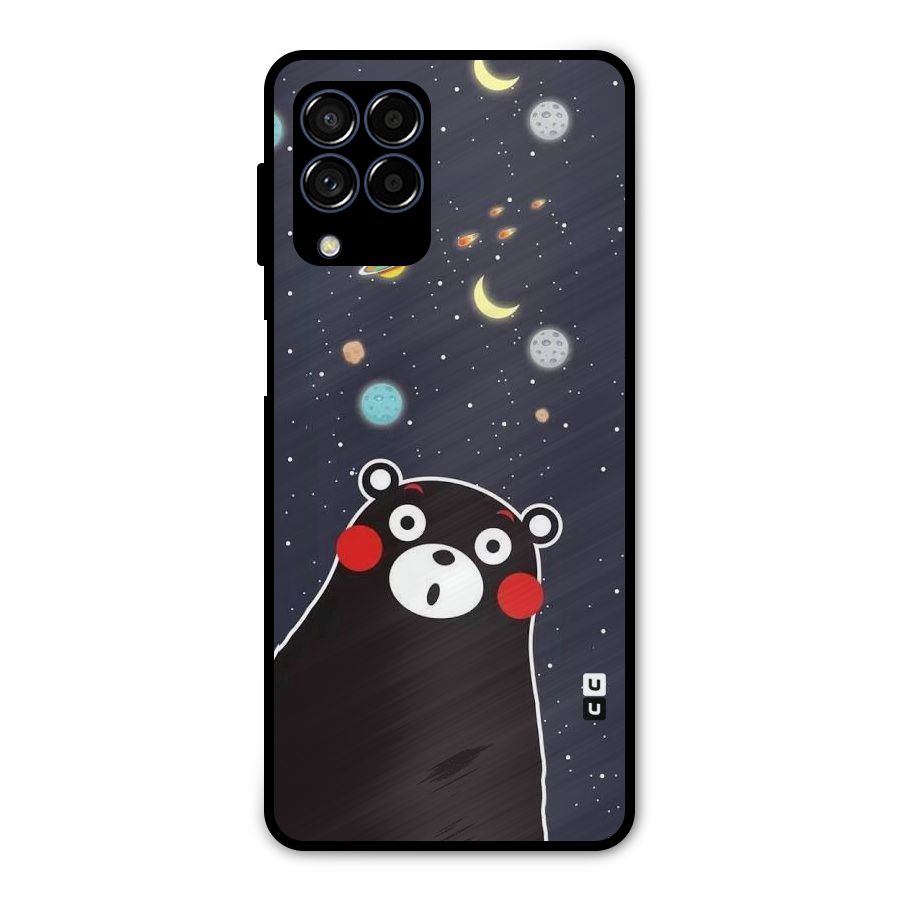 Space Bear Metal Back Case for Galaxy M53 5G