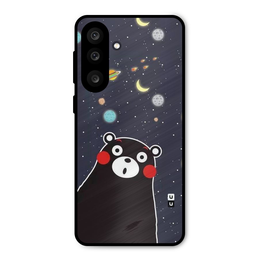 Space Bear Metal Back Case for Galaxy M56