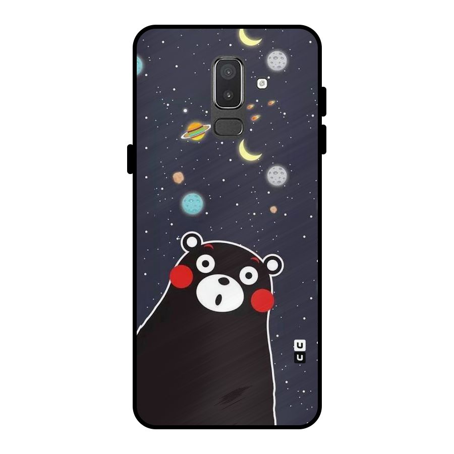 Space Bear Metal Back Case for Galaxy On8 (2018)