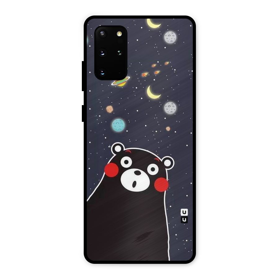 Space Bear Metal Back Case for Galaxy S20 Plus