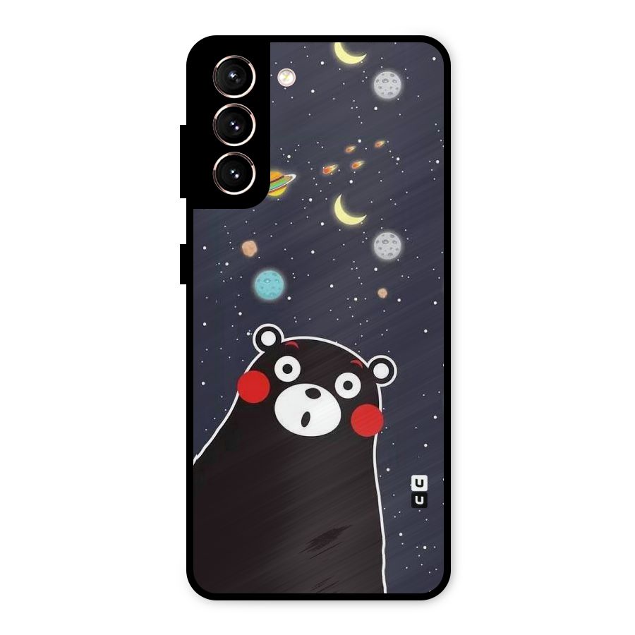 Space Bear Metal Back Case for Galaxy S21 5G
