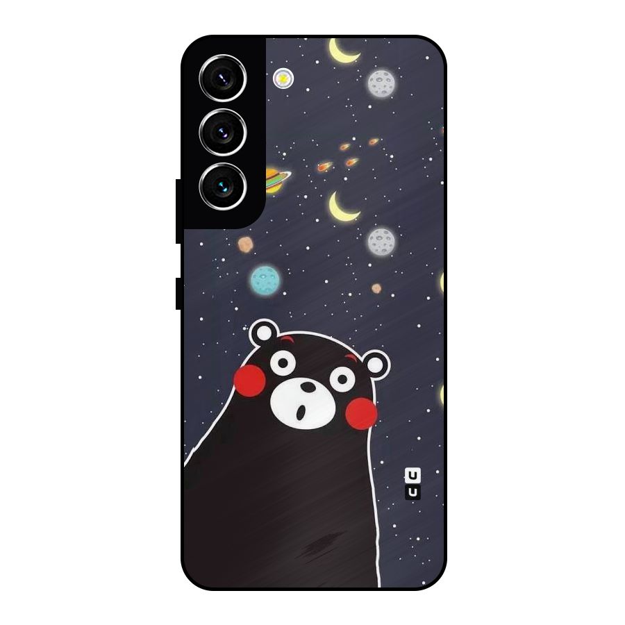 Space Bear Metal Back Case for Galaxy S22 5G
