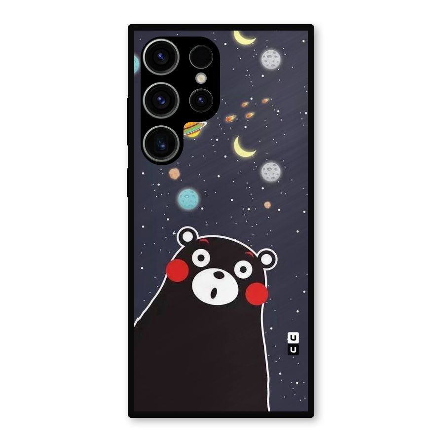 Space Bear Metal Back Case for Galaxy S23 Ultra