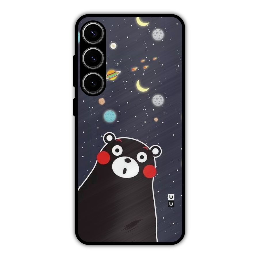 Space Bear Metal Back Case for Galaxy S24 Plus