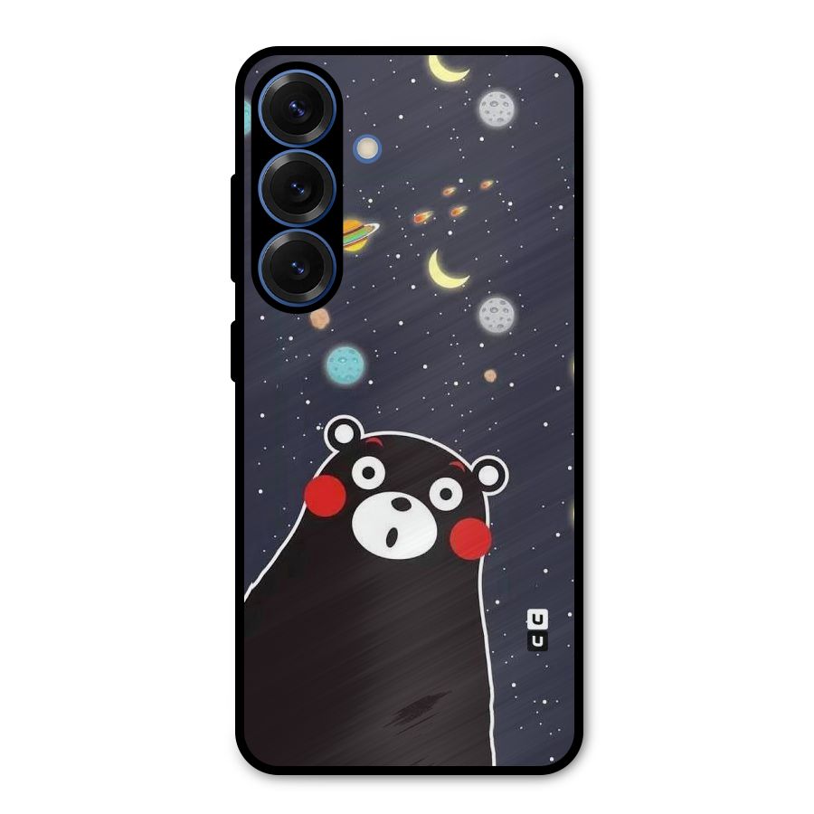 Space Bear Metal Back Case for Galaxy S25