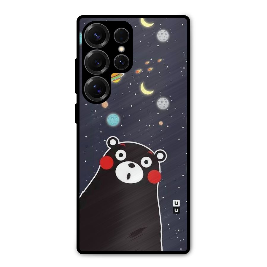 Space Bear Metal Back Case for Galaxy S25 Ultra