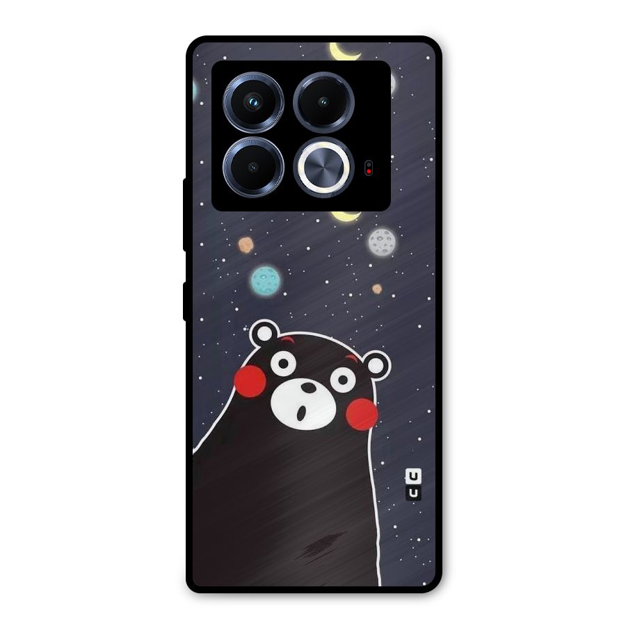 Space Bear Metal Back Case for Infinix Note 40 5G
