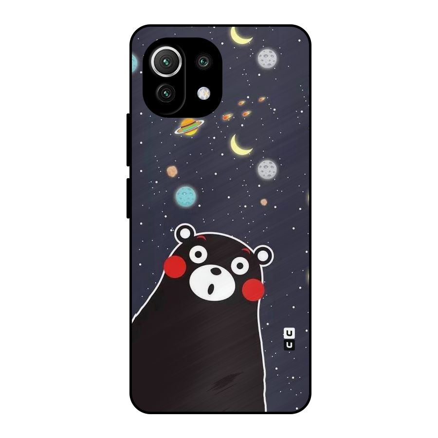Space Bear Metal Back Case for Mi 11 Lite