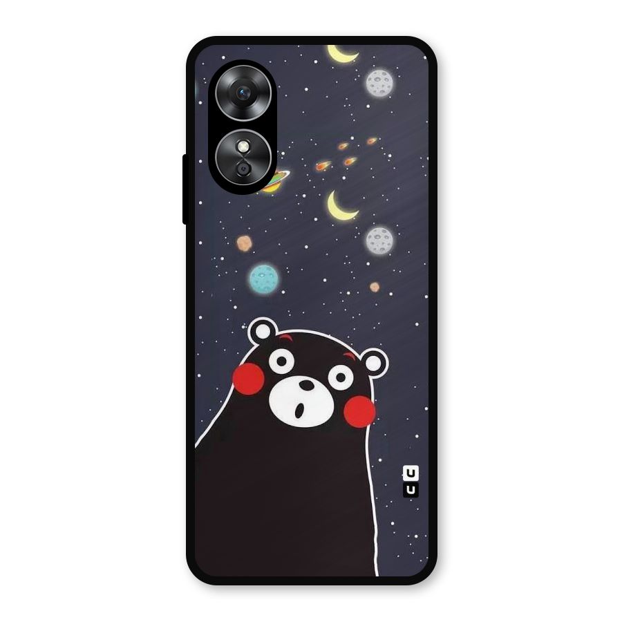 Space Bear Metal Back Case for Oppo A17