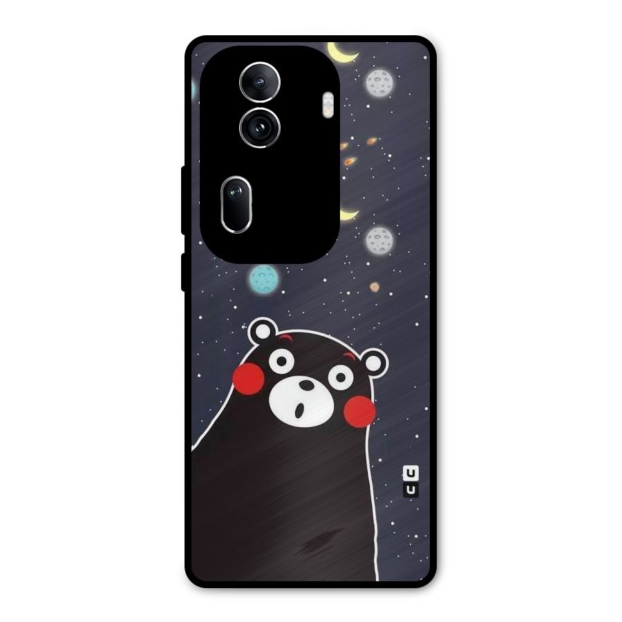 Space Bear Metal Back Case for Oppo Reno11 Pro 5G