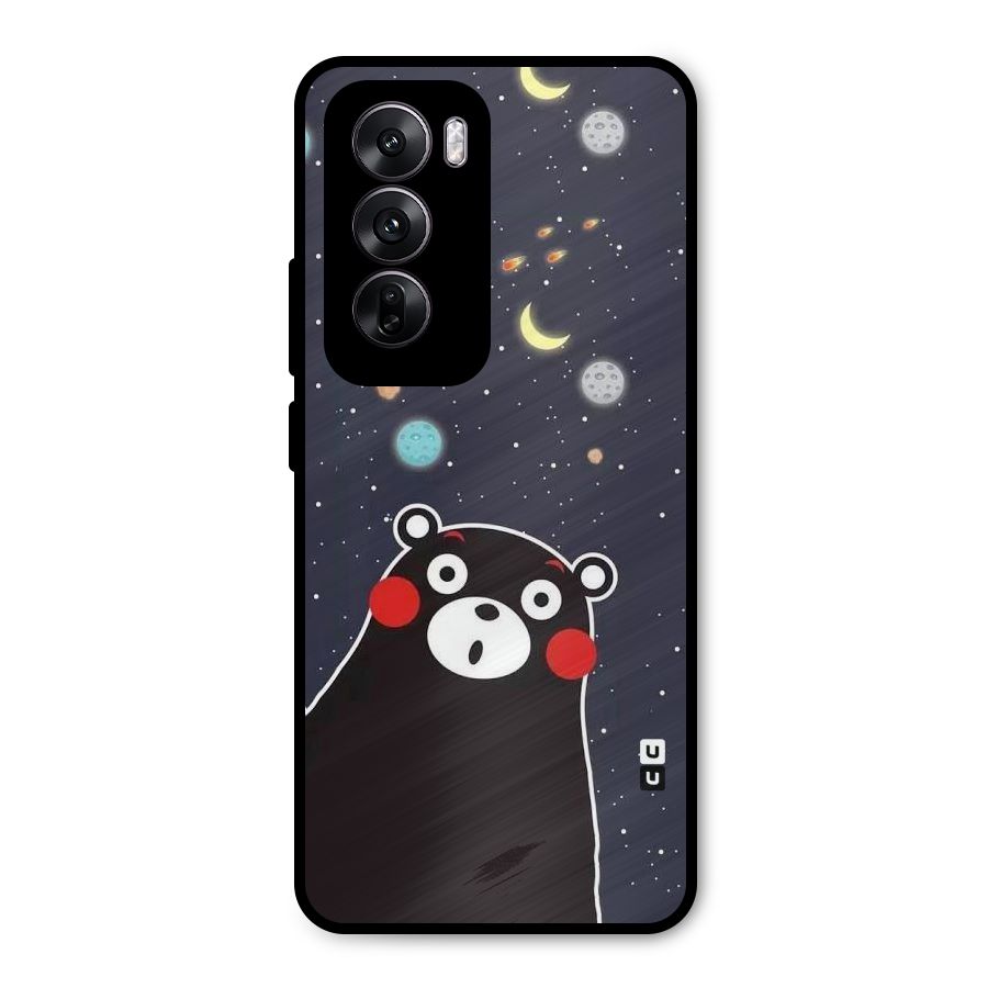 Space Bear Metal Back Case for Oppo Reno12