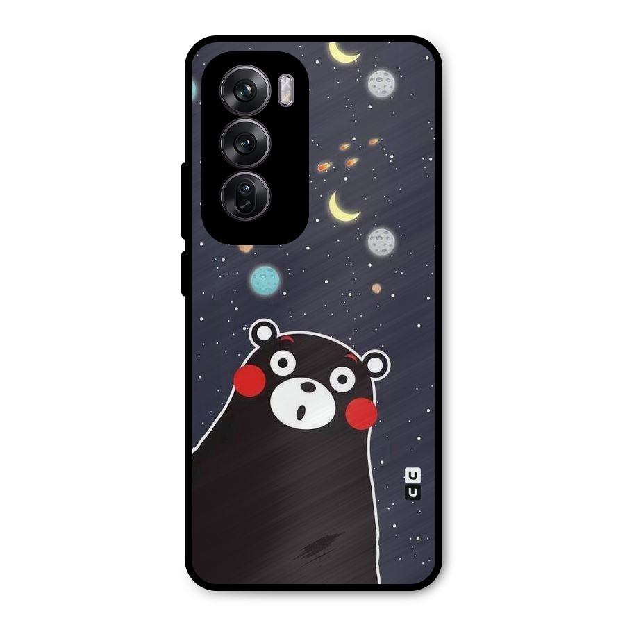 Space Bear Metal Back Case for Oppo Reno12 Pro