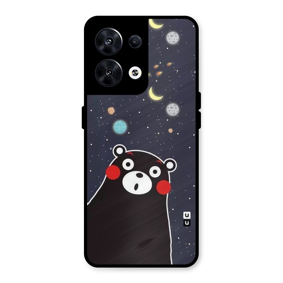 Space Bear Metal Back Case for Oppo Reno8 5G