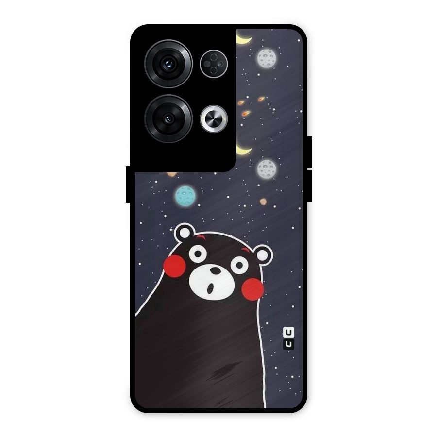 Space Bear Metal Back Case for Oppo Reno8 Pro 5G