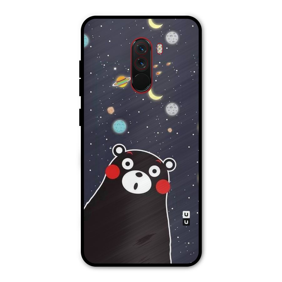 Space Bear Metal Back Case for Poco F1