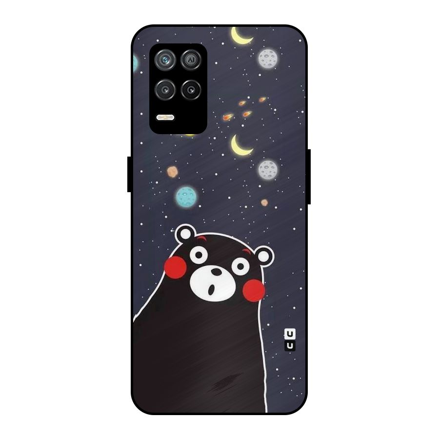 Space Bear Metal Back Case for Realme 8 5G