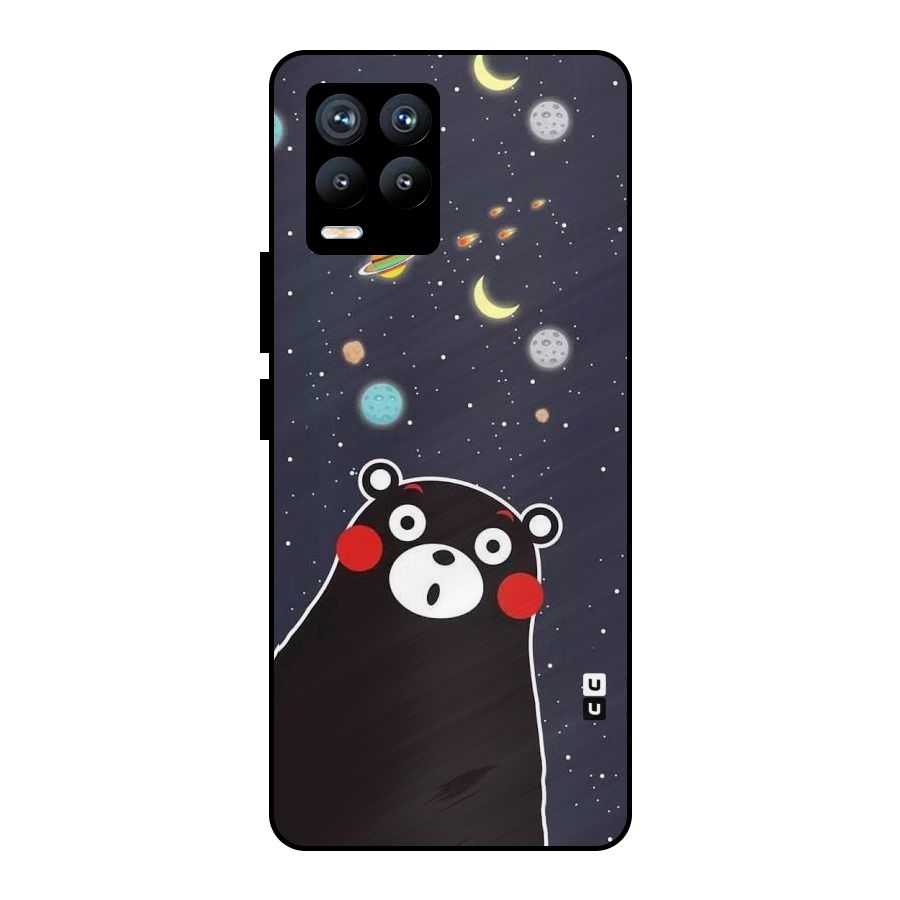 Space Bear Metal Back Case for Realme 8 Pro