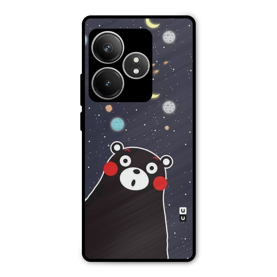 Space Bear Metal Back Case for Realme GT 6T