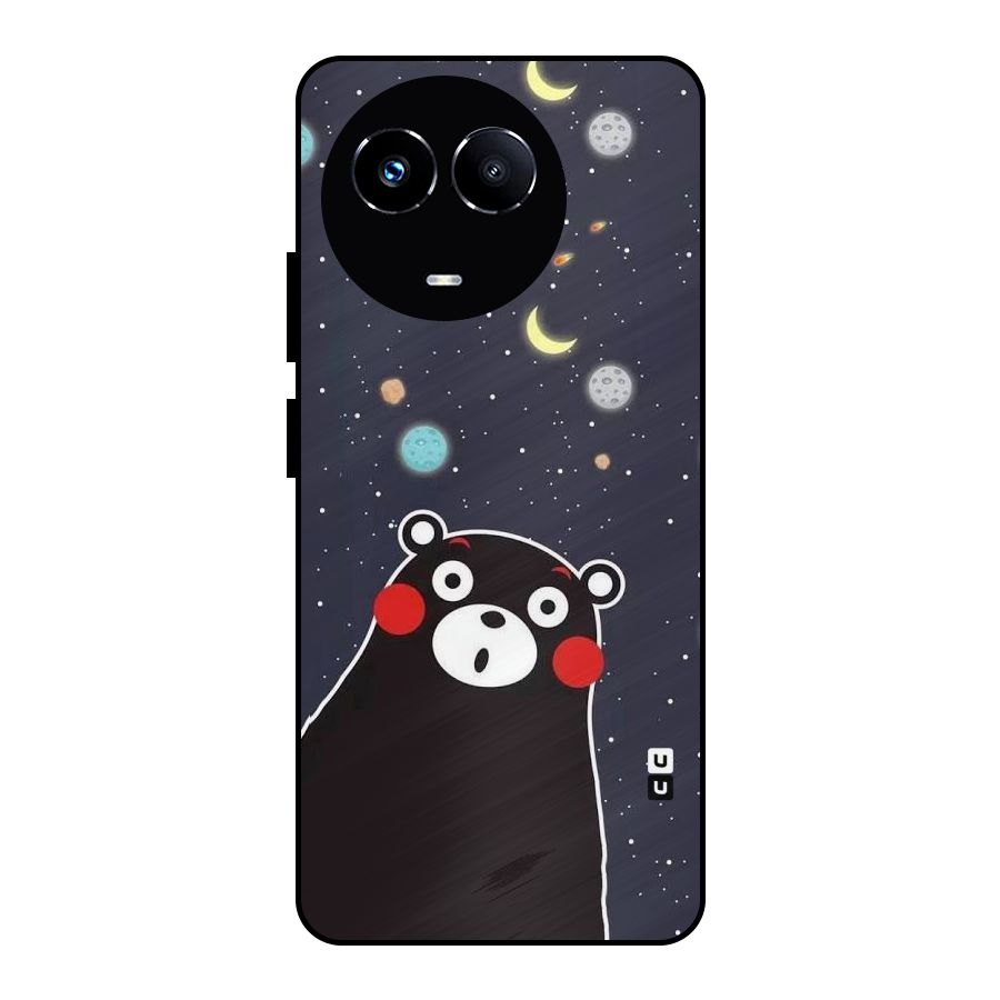 Space Bear Metal Back Case for Realme Narzo 60X