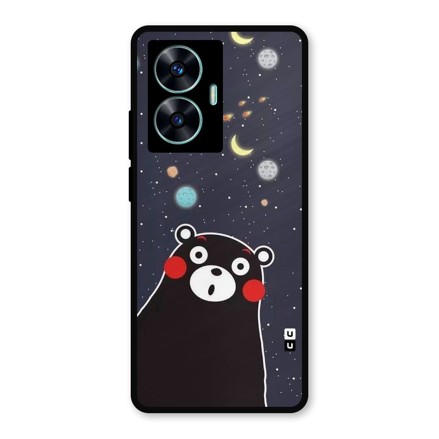 Space Bear Metal Back Case for Realme Narzo N55
