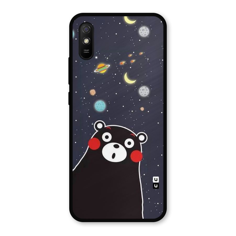 Space Bear Metal Back Case for Redmi 9a