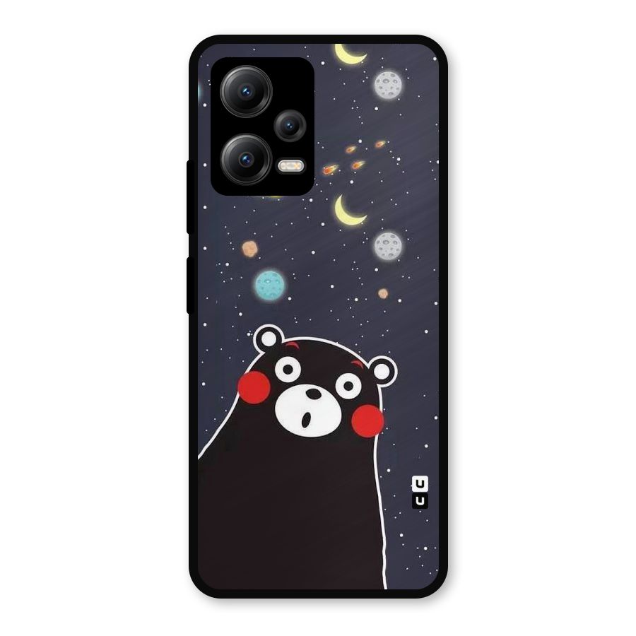 Space Bear Metal Back Case for Redmi Note 12 5G