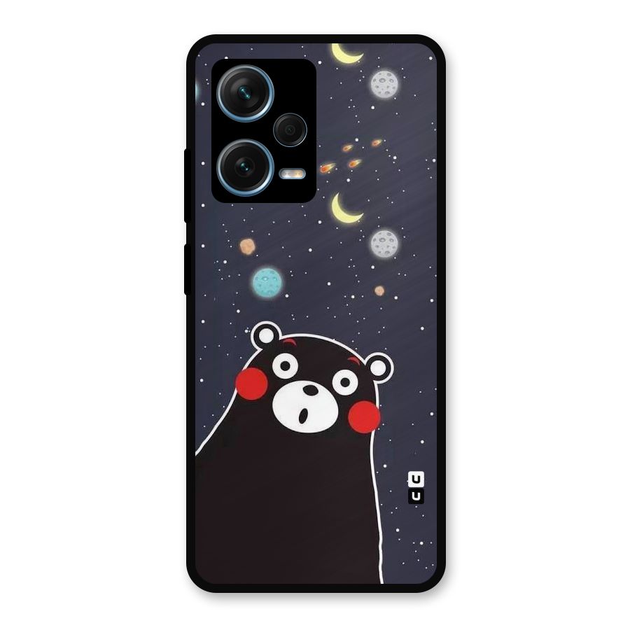 Space Bear Metal Back Case for Redmi Note 12 Pro Plus 5G