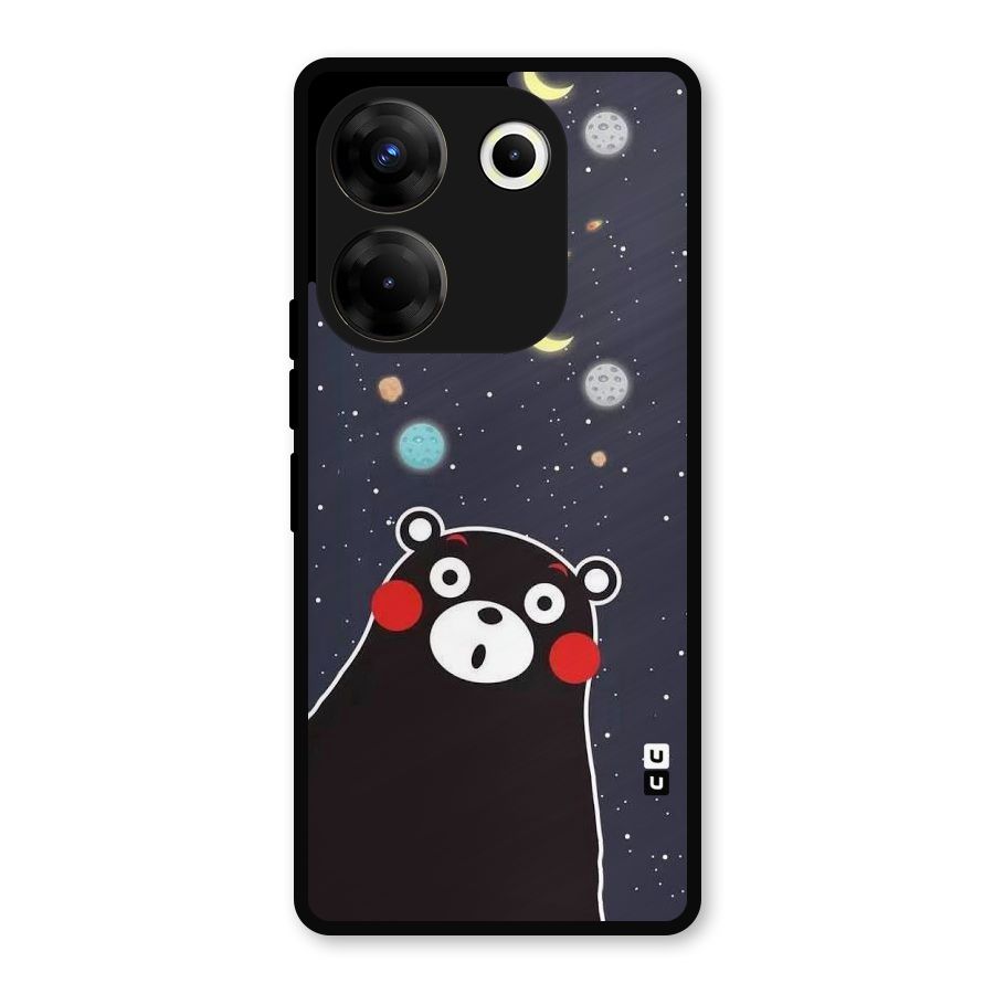 Space Bear Metal Back Case for Tecno Camon 20