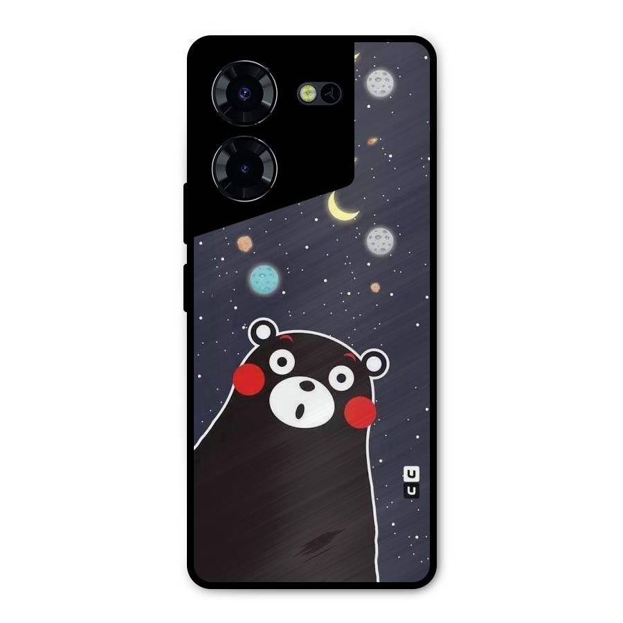 Space Bear Metal Back Case for Tecno Pova 5 Pro 5G
