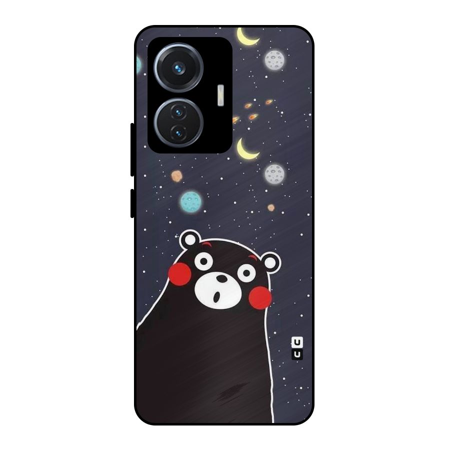Space Bear Metal Back Case for Vivo T1 44W