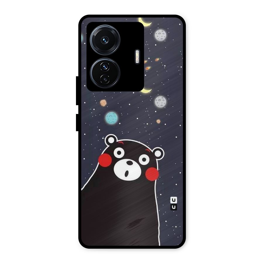 Space Bear Metal Back Case for Vivo T1 Pro