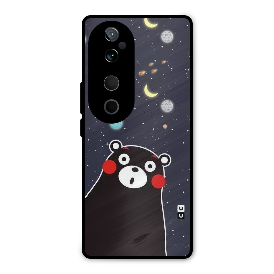 Space Bear Metal Back Case for Vivo T3 Ultra