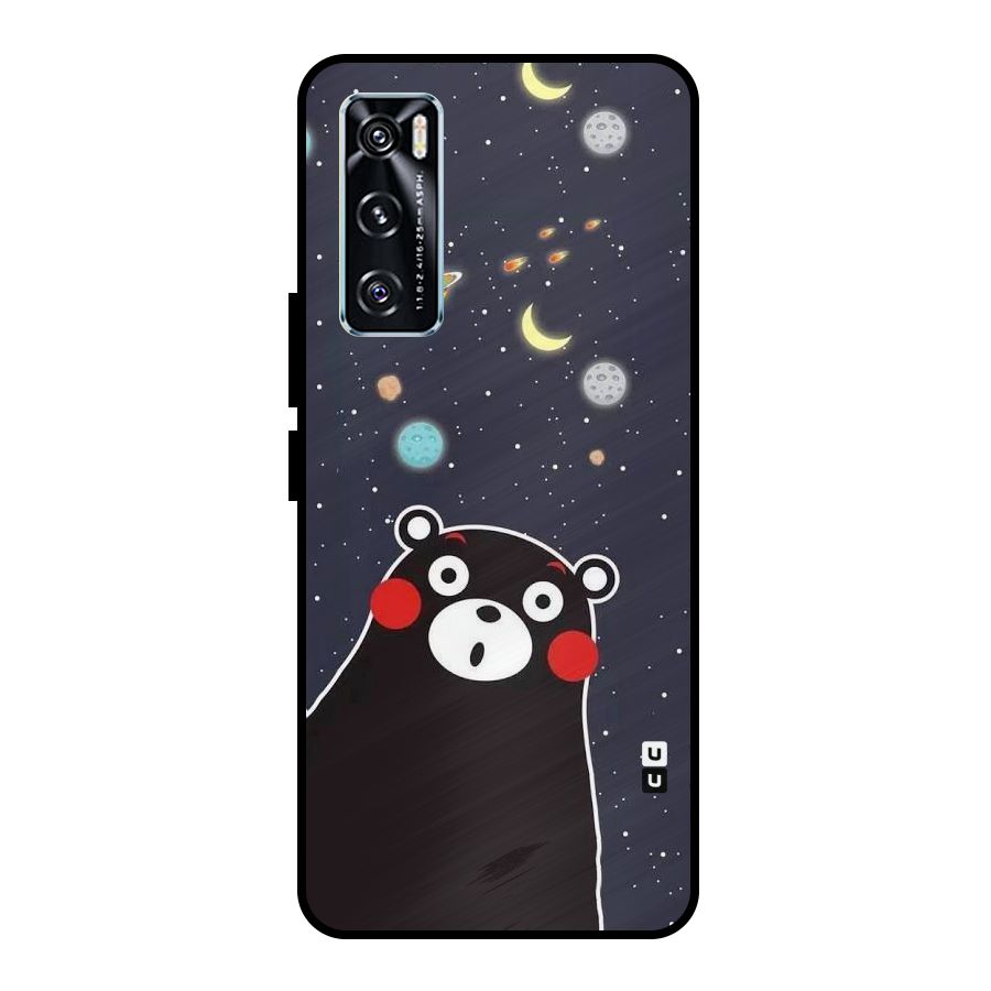 Space Bear Metal Back Case for Vivo V20 SE