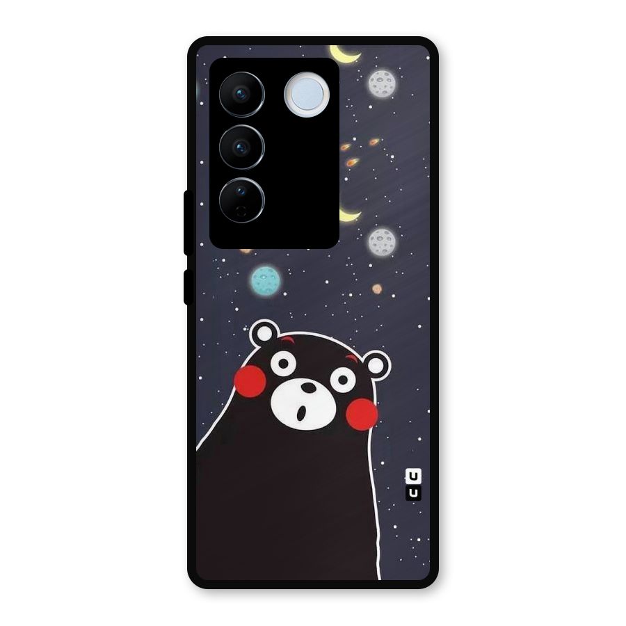 Space Bear Metal Back Case for Vivo V27